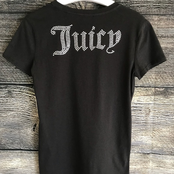 Juicy Couture T-Shirt Medium Black Label LA - Picture 5 of 8